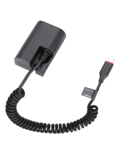 Batería Dummy KingMa LP-E6 con Cable Tipo-C para Canon