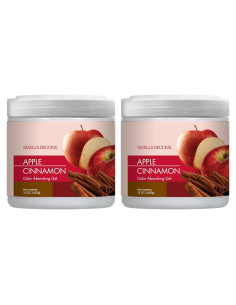 Gel Absorbente de Olores SMELLS BEGONE - 850 g, Paquete de 2 - Aroma Manzana y Canela