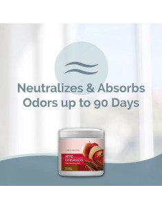 Gel Absorbente de Olores SMELLS BEGONE - 850 g, Paquete de 2 - Aroma Manzana y Canela 2