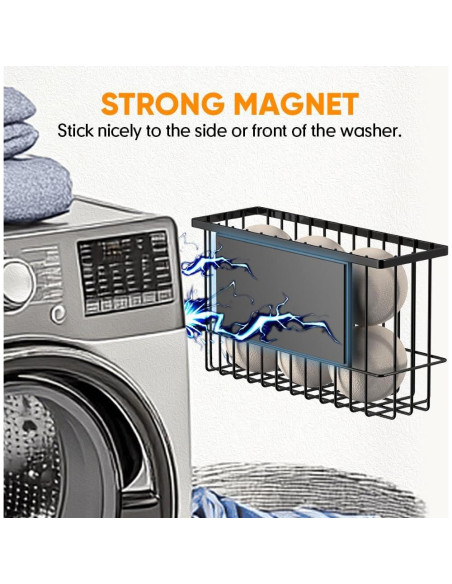 Soporte Magnético para Pelotas de Secadora Moryimi Negro