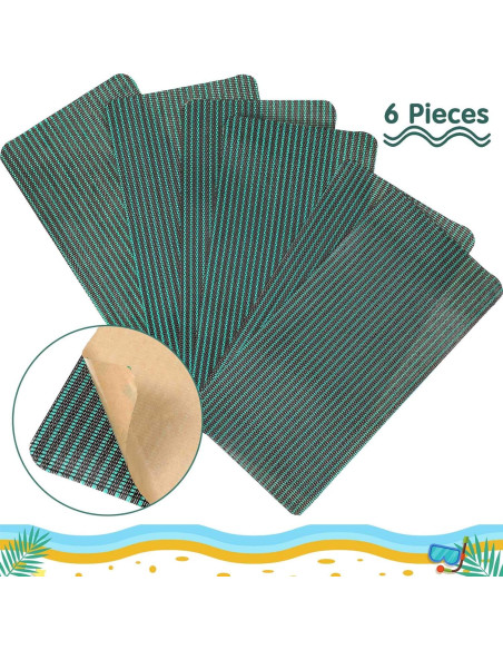 Kit de Parche Autoadhesivo Honoson para Cubierta de Piscina 6 Piezas 10x20cm