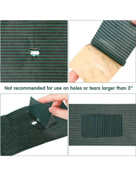 Kit de Parche Autoadhesivo Honoson para Cubierta de Piscina 6 Piezas 10x20cm