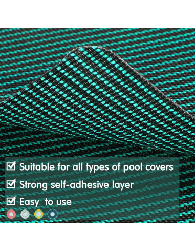 Kit de Parche Autoadhesivo Honoson para Cubierta de Piscina 6 Piezas 10x20cm