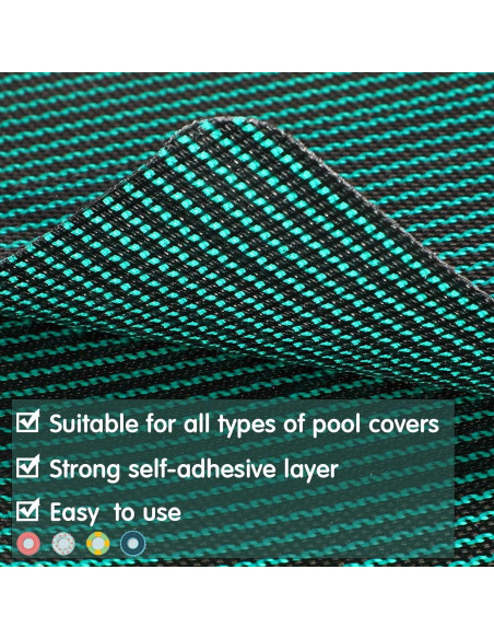 Kit de Parche Autoadhesivo Honoson para Cubierta de Piscina 6 Piezas 10x20cm