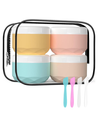 Contenedores de Viaje WLEAD 30ml Silicona Aprobados por TSA