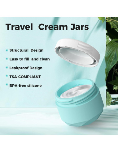 Contenedores de Viaje WLEAD 30ml Silicona Aprobados por TSA