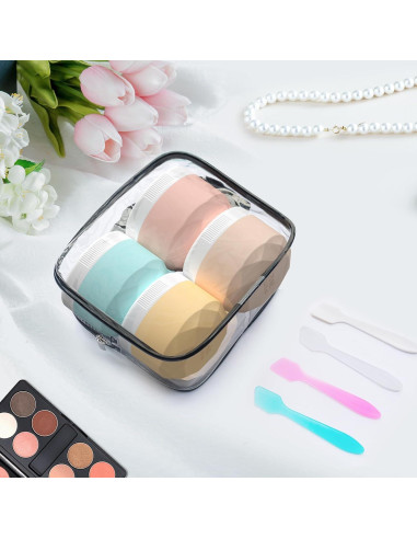 Contenedores de Viaje WLEAD 30ml Silicona Aprobados por TSA