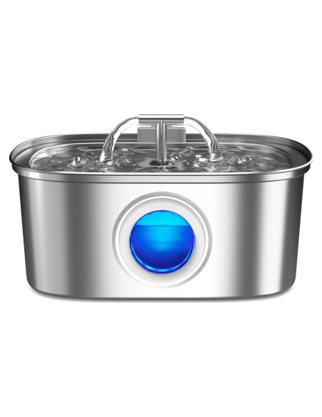 Fuente de Agua Automática para Gatos Rellaty 3.2L Acero Inoxidable Fuente de Agua Automática para Gatos Rellaty 3.2L Acero Inoxidable