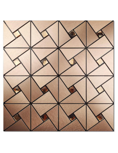 Azulejo Autoadhesivo Vamos Tile Rosa Oro 30.48x30.48cm 10 Hojas