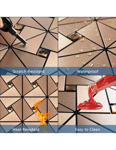 Azulejo Autoadhesivo Vamos Tile Rosa Oro 30.48x30.48cm 10 Hojas Azulejo Autoadhesivo Vamos Tile Rosa Oro 30.48x30.48cm 10 Hojas