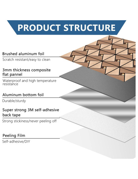 Azulejo Autoadhesivo Vamos Tile Rosa Oro 30.48x30.48cm 10 Hojas Azulejo Autoadhesivo Vamos Tile Rosa Oro 30.48x30.48cm 10 Hojas