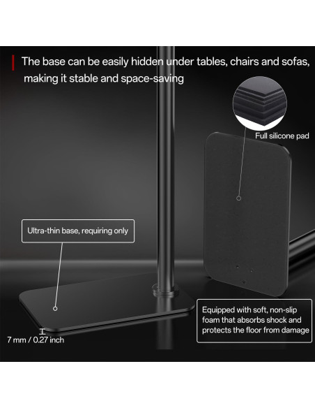 Soporte de Piso para Proyector Perfectisan Ajustable 101-156 cm