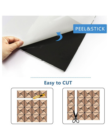 Azulejo Autoadhesivo Vamos Tile Rosa Oro 30.48x30.48cm 10 Hojas