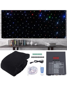Cortina de Estrellas LED 3x4m Colorida DMX Ignífuga 2