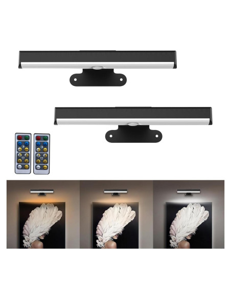 Luz de Imagen LED Inalámbrica EUIOKUN 2-Pack Regulable Luz de Imagen LED Inalámbrica EUIOKUN 2-Pack Regulable