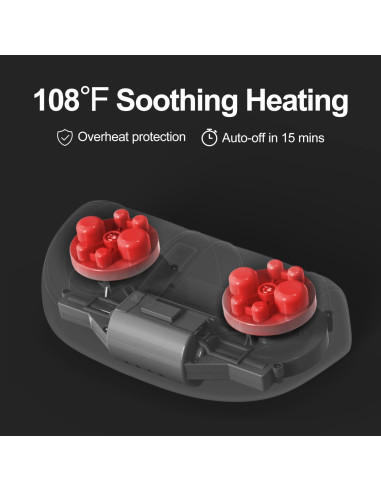 Masajeador de pies eléctrico LEERCON con calor y 3 intensidades