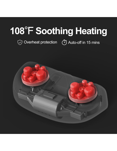 Masajeador de pies eléctrico LEERCON con calor y 3 intensidades Masajeador de pies eléctrico LEERCON con calor y 3 intensidades