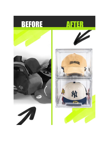 Organizador de Sombreros SCAVATA - 2 Paquete Transparente