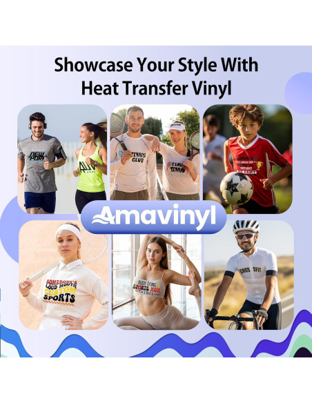 Vinilo de Transferencia de Calor Negro Amavinyl 30.48 cm x 3.05 m