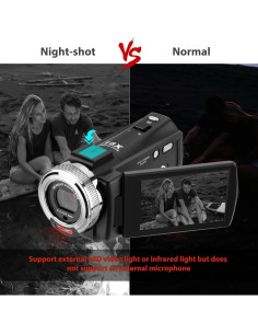 Cámara de Video Full HD 1080P DEGIPO HDV-P12 con Visión Nocturna 2