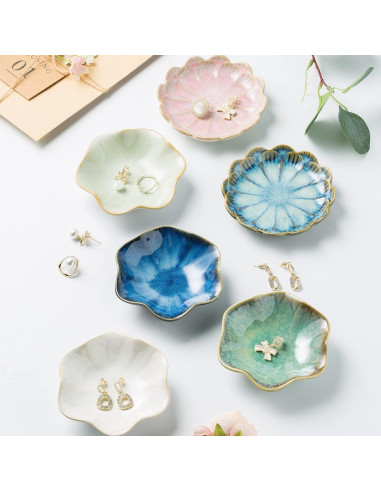 Plato Decorativo BEUNAIZER Cerámica Verde Esmeralda 10.9cm