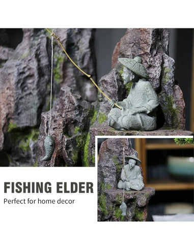 Figuras de Pescadores en Miniatura DUZFOREI - Adorno Zen