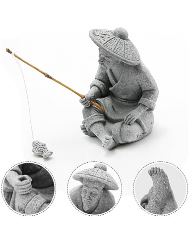 Figuras de Pescadores en Miniatura DUZFOREI - Adorno Zen