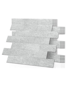 Paneles de Pared Autoadhesivos DEWOO Pizarra Gris 10 Hojas 34.3x29 cm