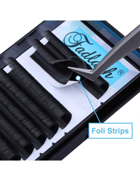 Extensiones de Pestañas Easy Fan 0.07mm D Curl 12mm Volumen