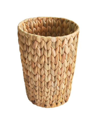 Cesta de Basura de Mimbre Coeusy 7.57 Litros Redonda