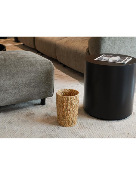 Cesta de Basura de Mimbre Coeusy 7.57 Litros Redonda