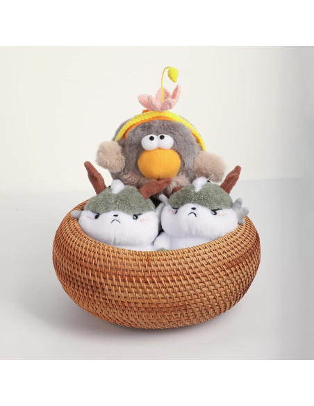 Cesta de Ratán Tejida a Mano XALVYNQ con Tapa 23 cm D Cesta de Ratán Tejida a Mano XALVYNQ con Tapa 23 cm D