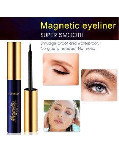 Pestañas Magnéticas Alcastar Kit 10 Pares + Delineador 2