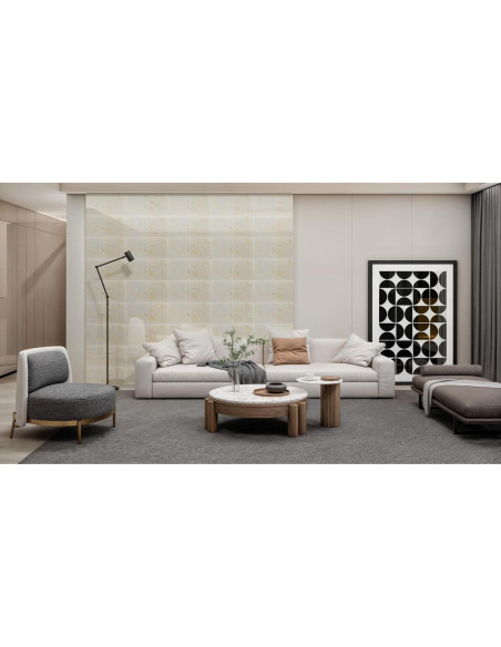 Azulejos Autoadhesivos DEKKOR de Mármol Beige 30.48x30.48 cm Azulejos Autoadhesivos DEKKOR de Mármol Beige 30.48x30.48 cm