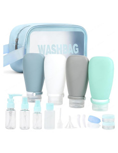 Juego de Botellas de Viaje 18 Piezas DingCo Aprobado TSA