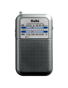 Radio de bolsillo Kaito KA200S AM/FM Gris Ultra Compacta