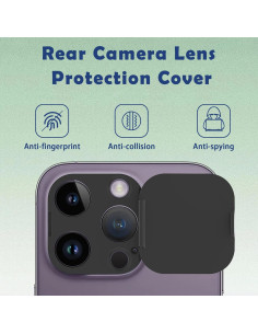 Cubierta de Cámara MakLuen para iPhone 14 Pro/Pro Max - Negro 2