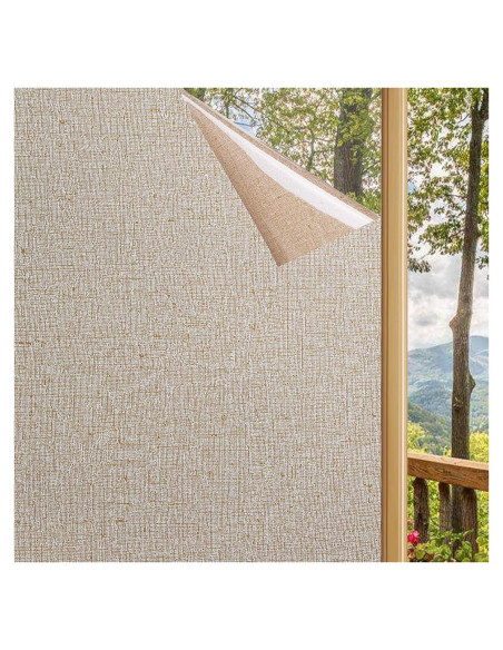 Película de Ventana Lemon Cloud 30x200 cm Marrón Sin Adhesivo