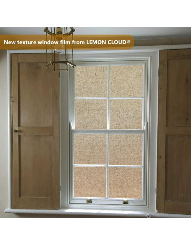 Película de Ventana Lemon Cloud 30x200 cm Marrón Sin Adhesivo