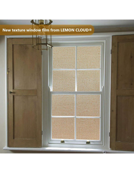 Película de Ventana Lemon Cloud 30x200 cm Marrón Sin Adhesivo