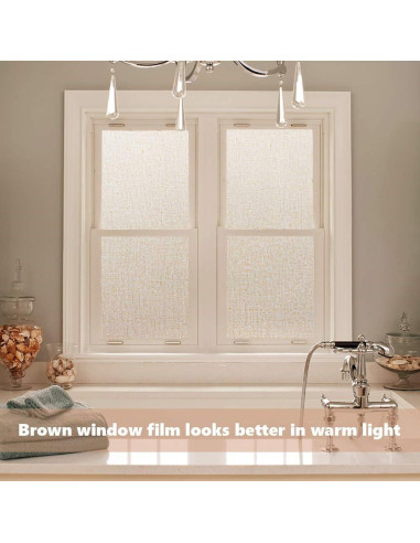 Película de Ventana Lemon Cloud 30x200 cm Marrón Sin Adhesivo