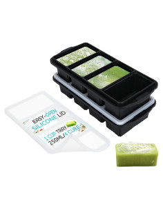 Bandeja de Congelador de Silicona Xomoo 2-Pack 1 Taza Apta Horno