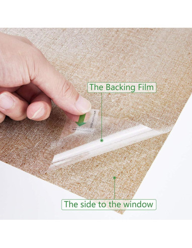 Película de Ventana Lemon Cloud 30x200 cm Marrón Sin Adhesivo