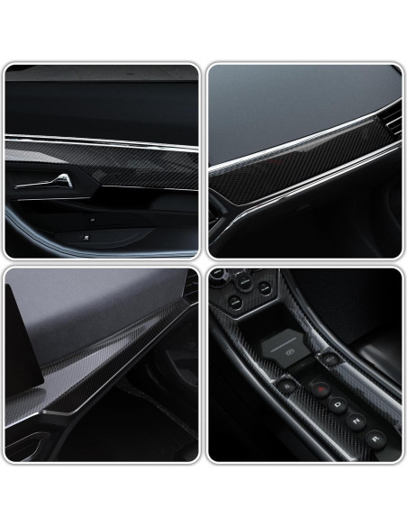 Cinta de Vinilo Lypumso 6D Negra 2.54cm x 9.14m para Automóviles