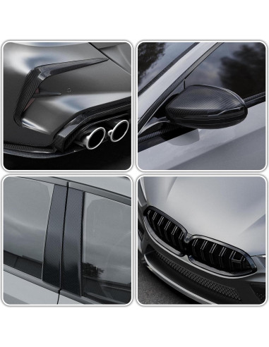 Cinta de Vinilo Lypumso 6D Negra 2.54cm x 9.14m para Automóviles