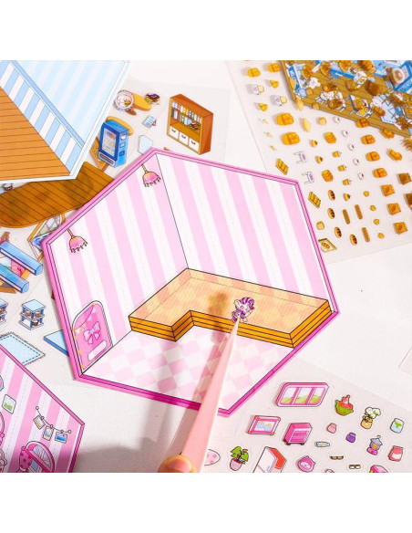 Calcomanías 3D DIY Genérico - Mini Hospital, Panda y Más