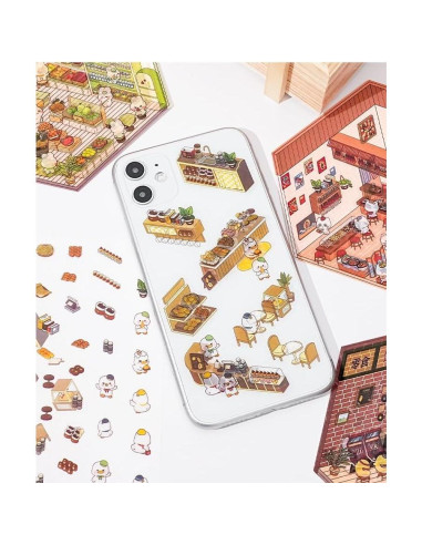 Calcomanías 3D DIY Genérico - Mini Hospital, Panda y Más