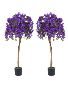 Árbol Artificial Bugambilia SAFEPLUS 135.89cm 2 Unidades Púrpura