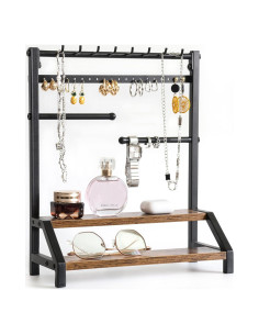 Organizador de Joyería y Perfumes Rusnugic Negro 36.5cm