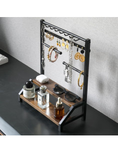 Organizador de Joyería y Perfumes Rusnugic Negro 36.5cm 2